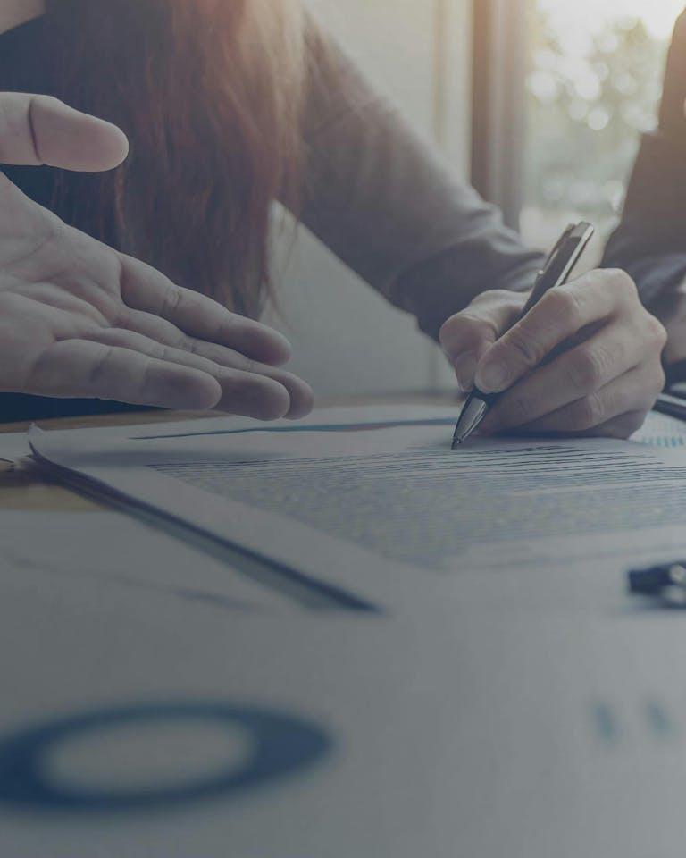 Business professionals provide financial statement audit services